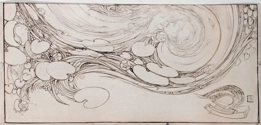 Ein Echo aus Willowwood, 1890 (Feder und Tinte auf Pergament)